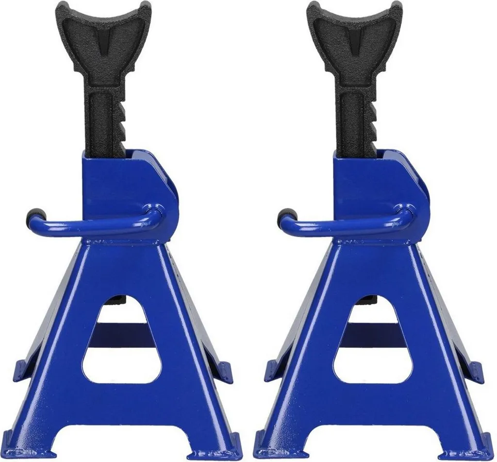 Tavien Set 2 Cavalletti Auto 3 Ton - Acciaio Professionale Regolabile