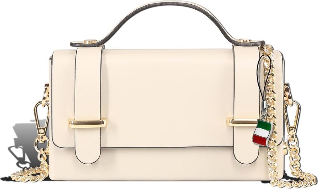 Florence Damen Handtasche klein Echtleder beige D2OTF841I1