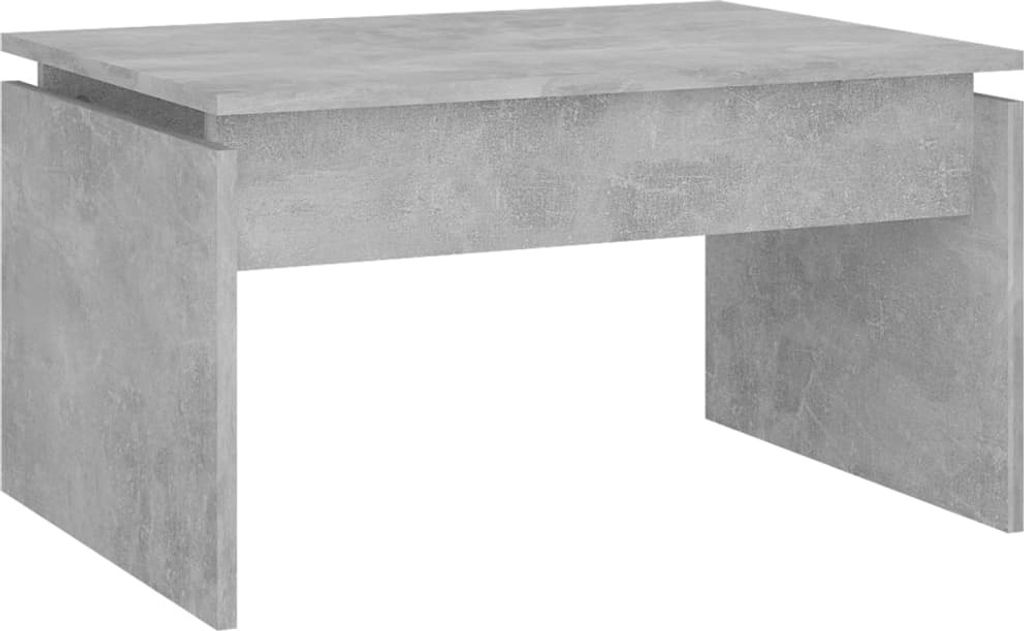 "2026 Promotion" Couchtisch Wohnzimmer - Kaffeetisch - Betongrau - 68x50x38 cm Holzwerkstoff - Sofatisch CC27304