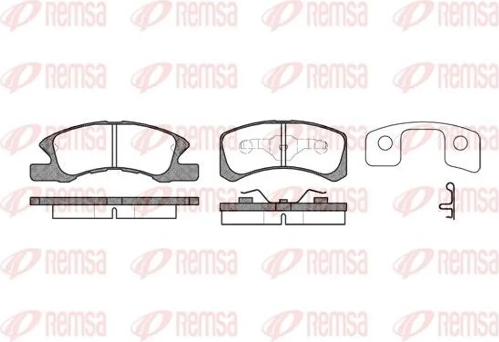 Plaquettes de frein REMSA 1111.02 OE 04465B2040 pour Mitsubishi Mirage