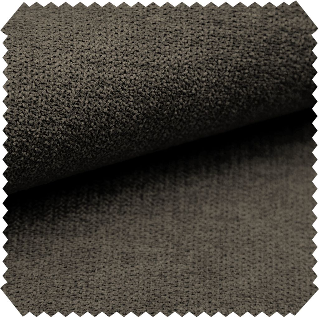 novely RICKERT - Samtweicher Velours Polsterstoff mit feiner Textur - Robuster Möbelstoff - Pflegeleichte Meterware 1lfm - Farbe: 06 Dunkelbraun