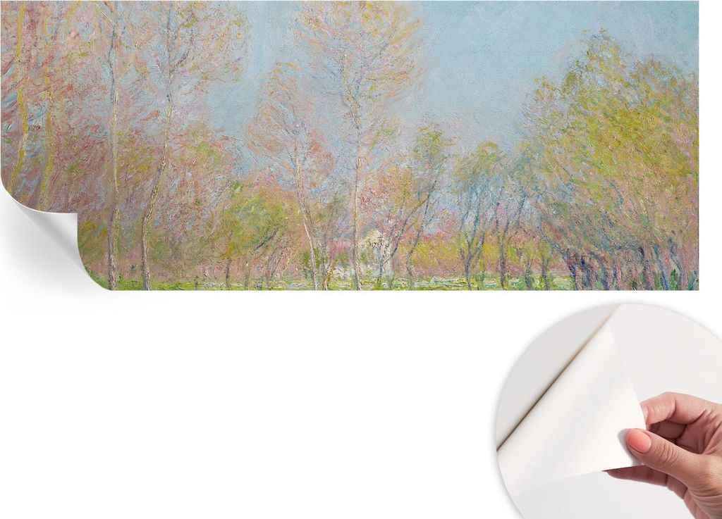 Selbstklebende Wandtapete - Dekorative Tapete für Wohnzimmer - Klebefolie für Wandbilder - Tapetenfolie für Wanddekoration - 208x146 cm - Spring...