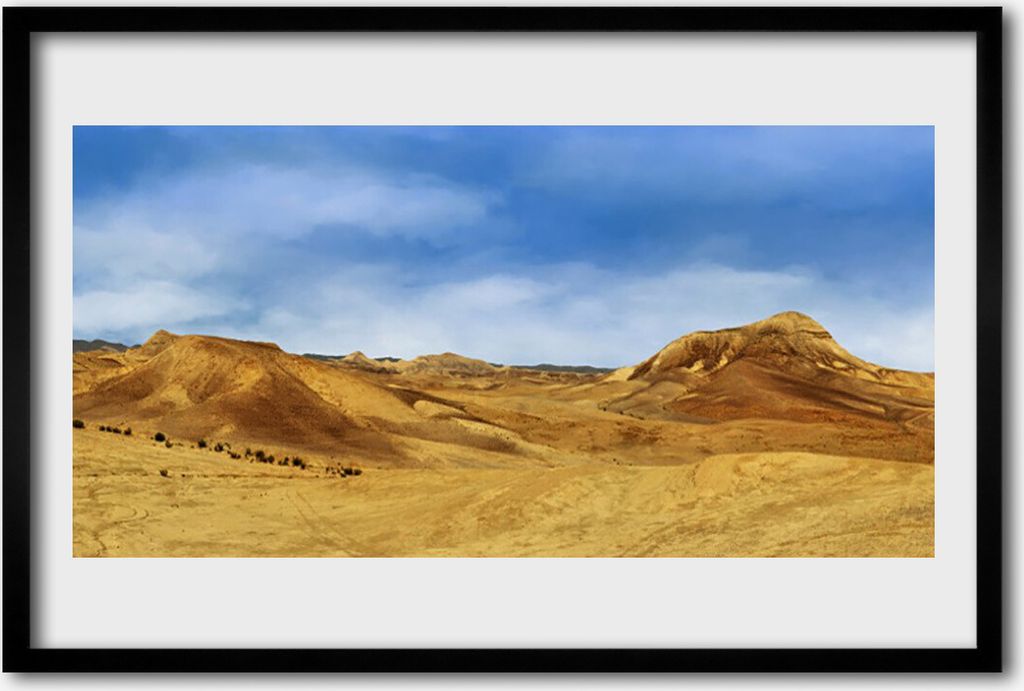 Bild 60x40 MDF-Rahmen Wandkunst Desert Hills Landschaft Produktbild 