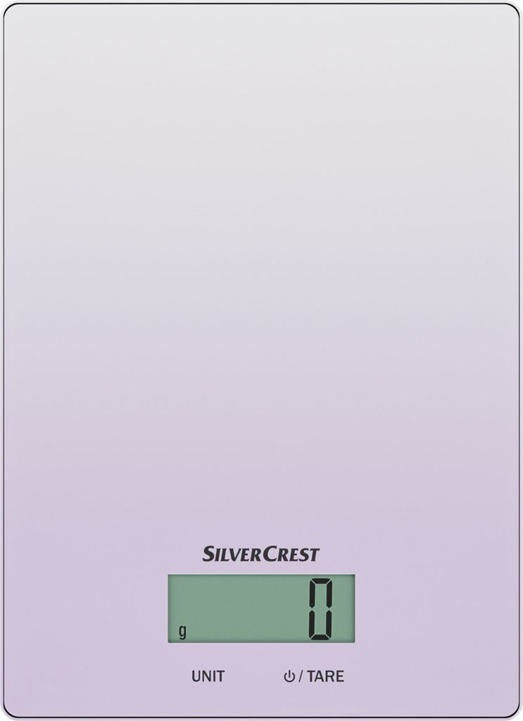 SILVERCREST® KITCHEN TOOLS Küchenwaage Glas (Lila) Produktbild 