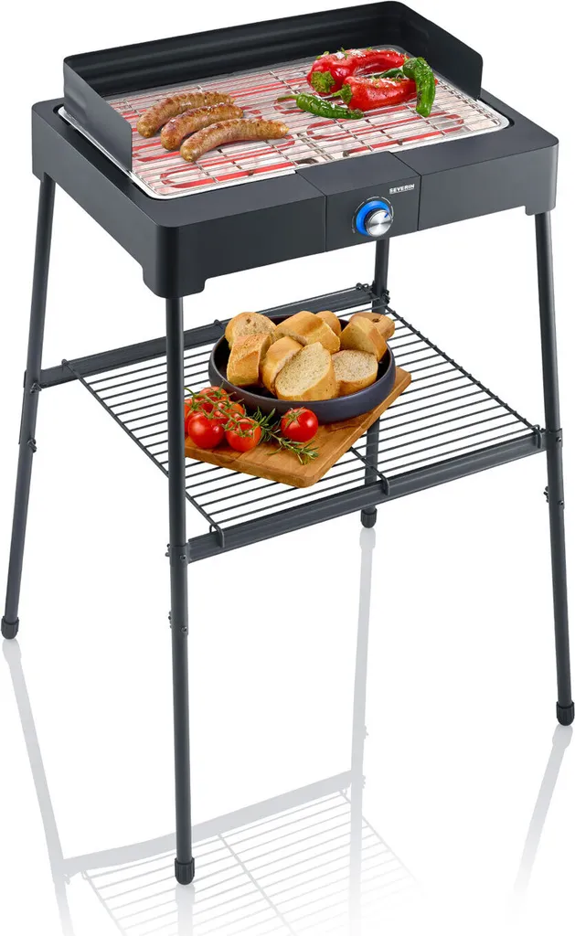 Barbecue de table électrique Severin PG 8566 en Acier Inox Performant