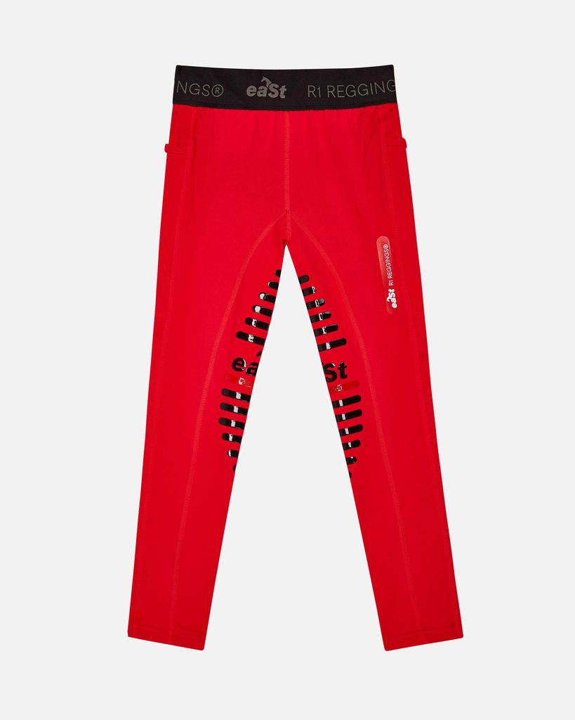 eaSt REGGINGS R1 Kids Reitleggings in Signature red, Farbe:signature red, Größe:5XS