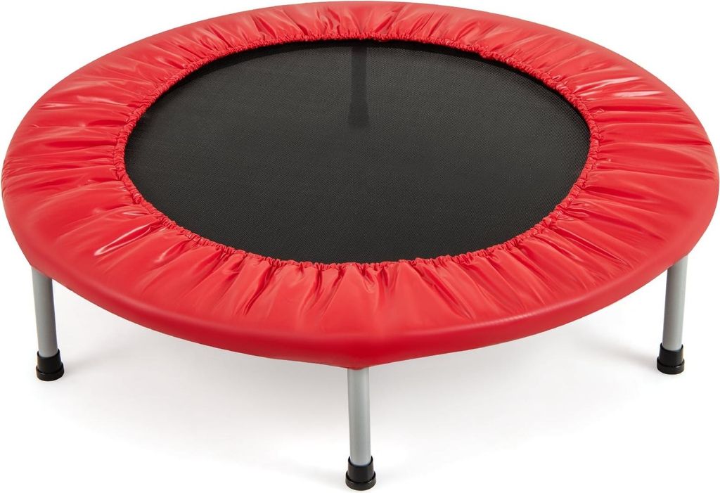 Mini-Trampolin, faltbar, 97 cm, 150 kg Tragkraft, Rot