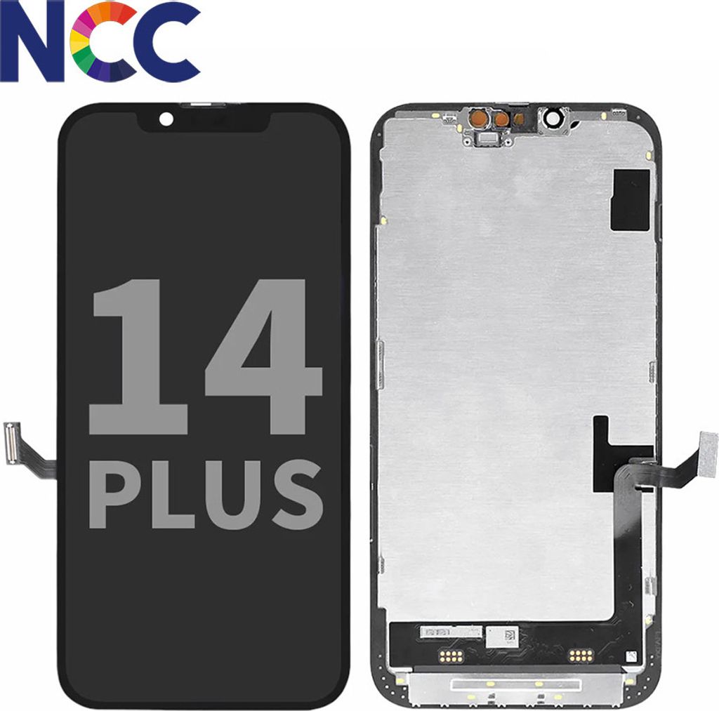 OEM NCC Prime Soft-OLED Display Touchscreen Bildschirm Schwarz für iPhone 14 Plus & Werkzeug