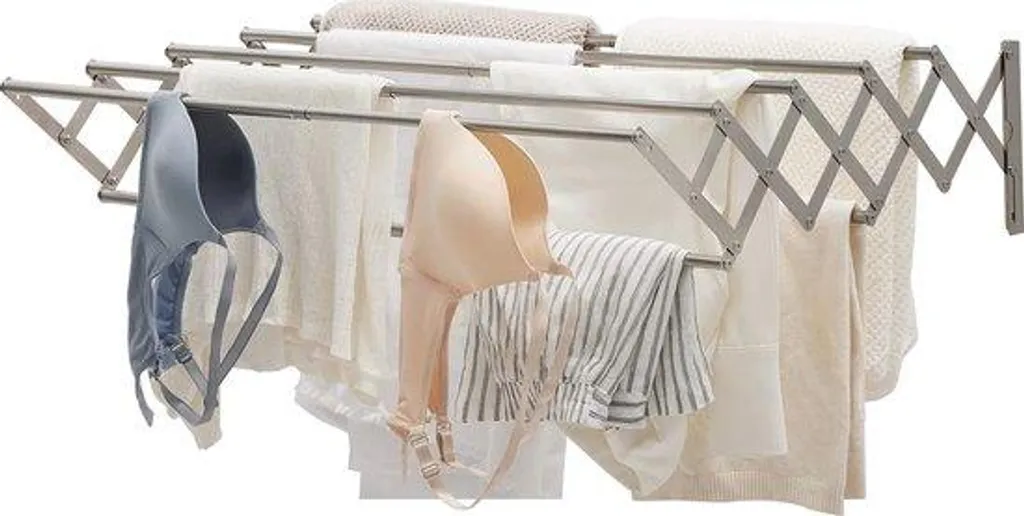 Porte-serviettes extensible pour buanderie compacte et petite pièce