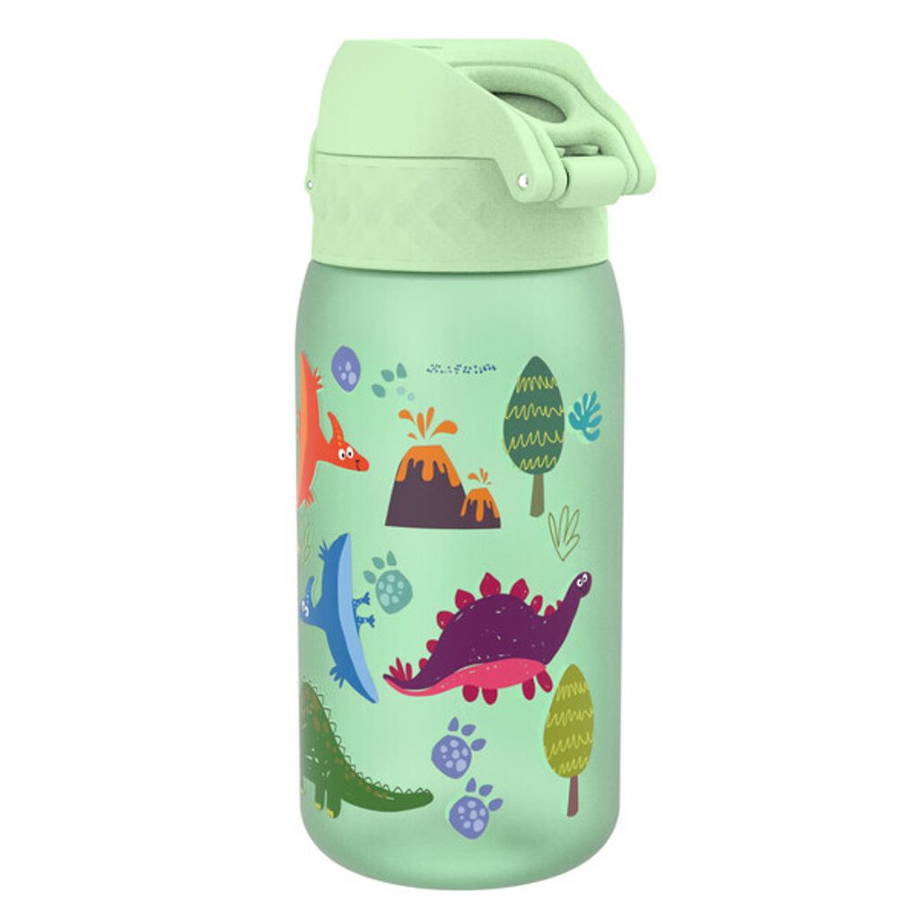 Ion8 Auslaufsichere Flasche BPA frei Dinosaurier Grün 350 ml