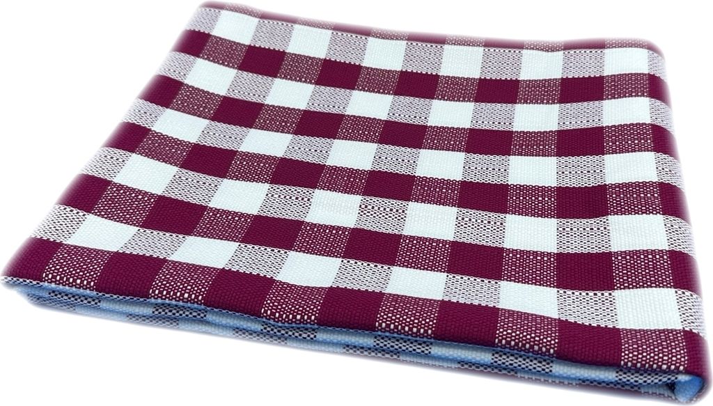Tischwäsche 2 cm Karo Farbe rubin 100% Baumwolle 40 x 40 - 12 Stück