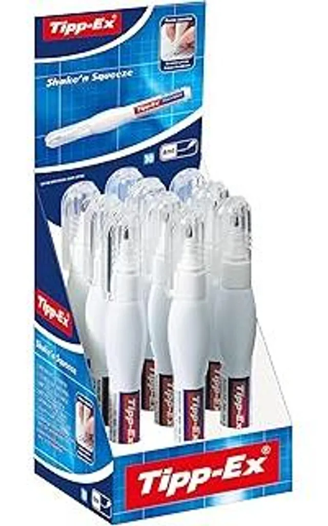 Correttore a Penna Tipp-Ex Shake'n Squeeze 10x8ml - Offerta Stock Ufficio