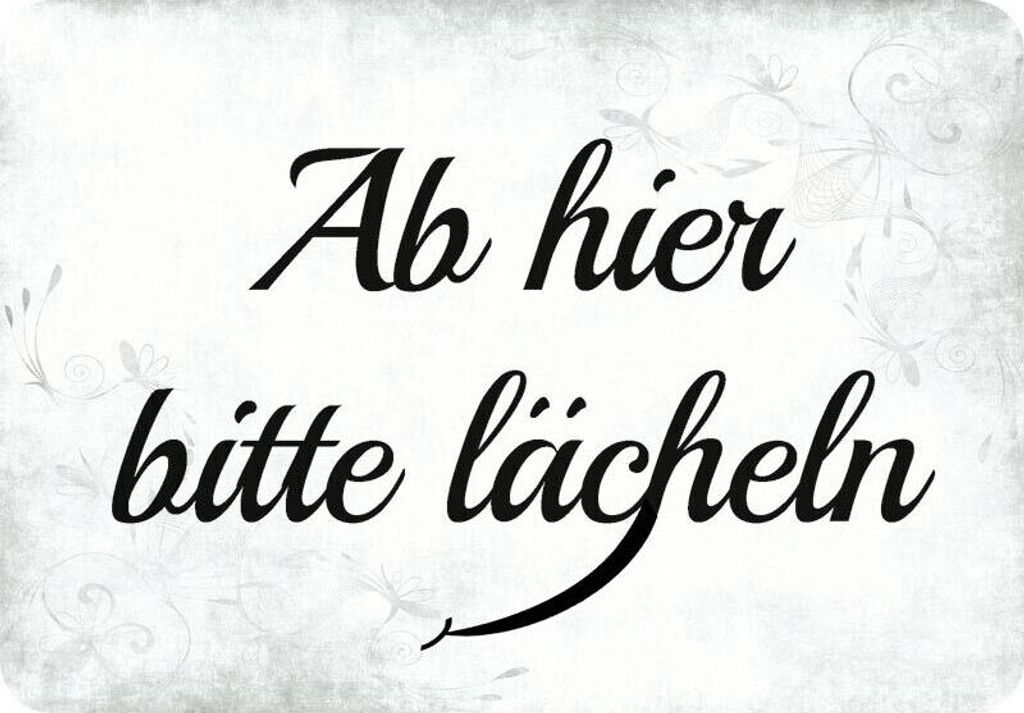 Kulthänger Blechschild Lächeln KH 022 Produktbild 
