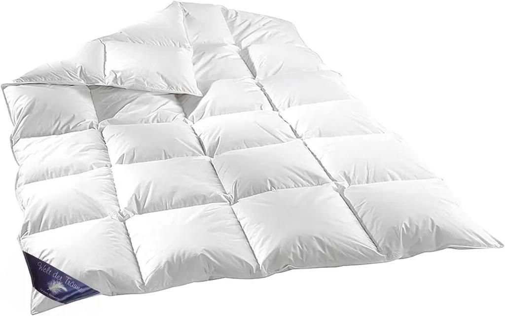 200x200cm 1800gr. 60% DAUNEN BETT Daunendecke Daunendecken Decken Decke Bett Bettdecke Zudecke Steppdecke Daunen Winterdecke Jahresdecke Welt-der-T...