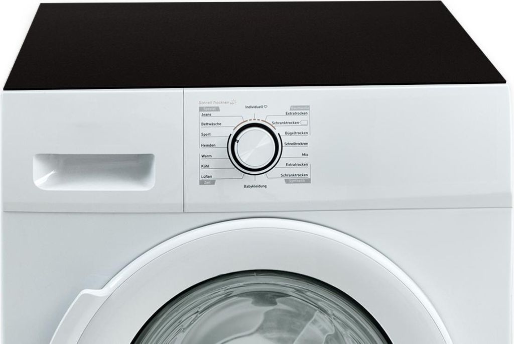 Tapis pour machine à laver noir antidérapant, lavable Image du produit 