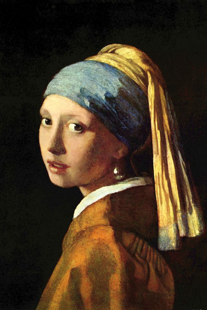 Johannes Vermeer Kunstdruck Bild - Das Mädchen Mit Dem Perlenohrring, 1665 (180 x 120 cm)