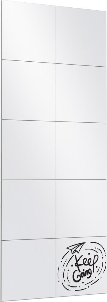 DEQORI Wandspiegel Puzzle 60x150 cm 'Mach immer weiter' Spiegel Ganzkörperspiegel