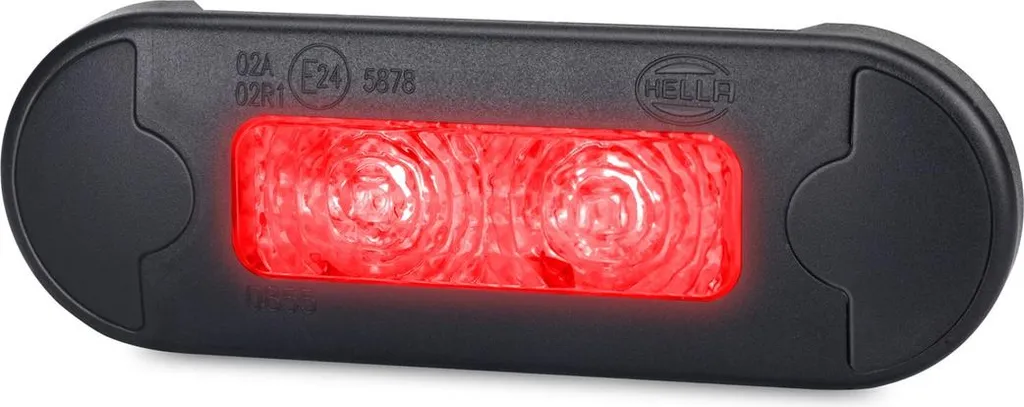 Feu d'encombrement HELLA LED 12V transparent à montage universel