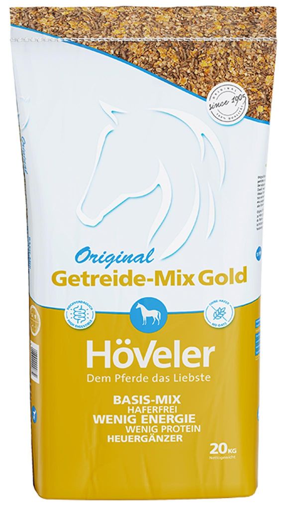 Höveler Getreide-Mix Gold – musli dla koni, bez owsa, 20 kg Zdjęcie produktu 
