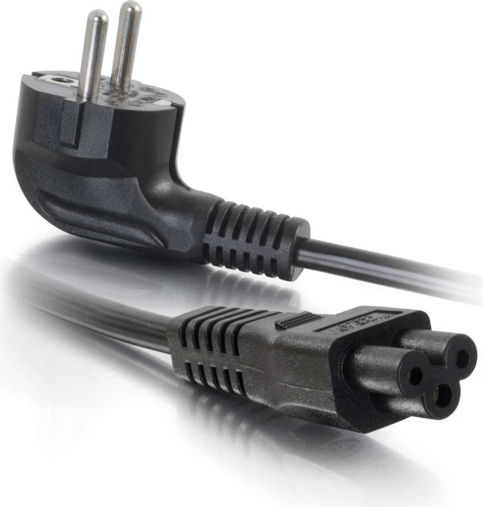 Cables To Go 80608 Laptop Netzkabel CEE 7/7 to IEC 60320 C5 3m schwarz