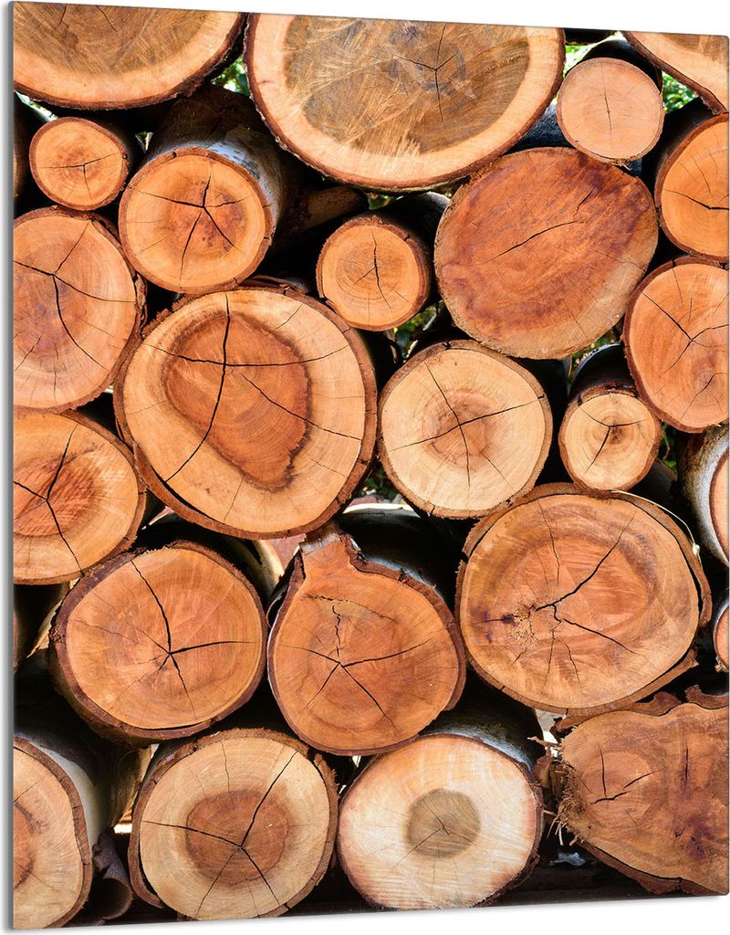 Herdabdeckplatte 40x52 Glaskeramikkochfeld Abdeckung Spritzschutz Glasplatte Deko Schneidebrett, Holz Braun