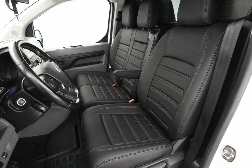 Sitzbezüge Peugeot e-Expert 2020 - heute – Fezz Schwarz – Sitzbezüge aus Kunstleder – perfekte Passform (Sitz/Doppelsitzbank-mit geteilter ...