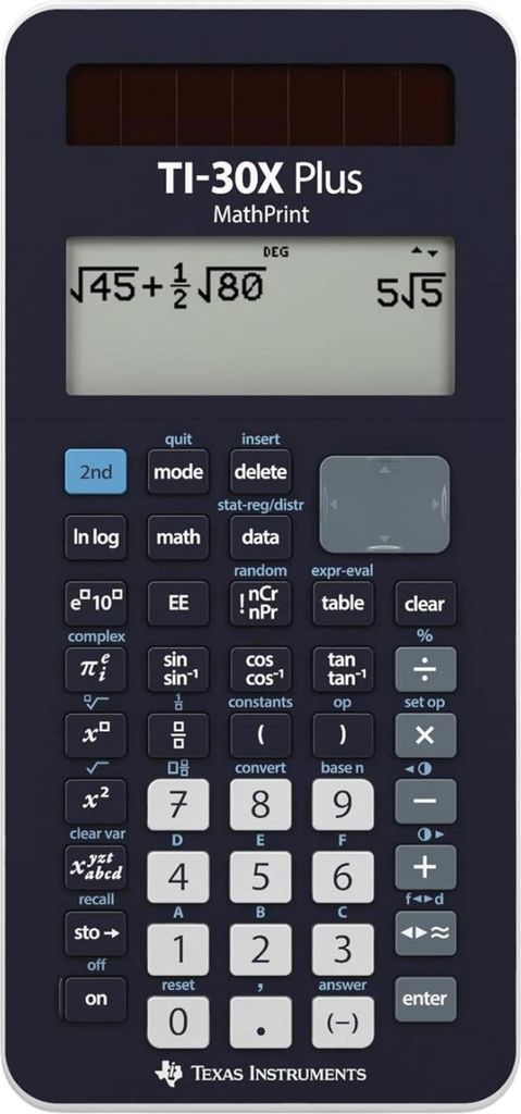 Texas Instruments TI-30X, Tasche, Wissenschaftlicher Produktbild 