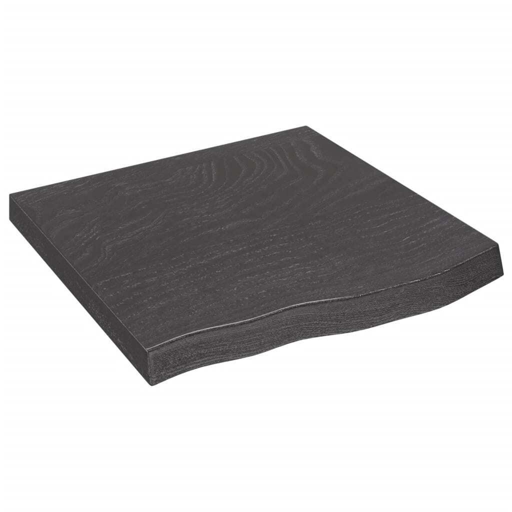 vidaXL Étagère murale brun foncé 60x60x(2-6) cm Chêne Image du produit 