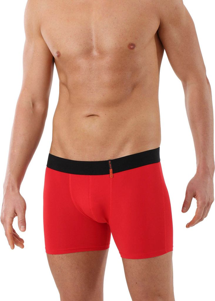 Retro Shorts Boxershorts Mikrofaser Rot