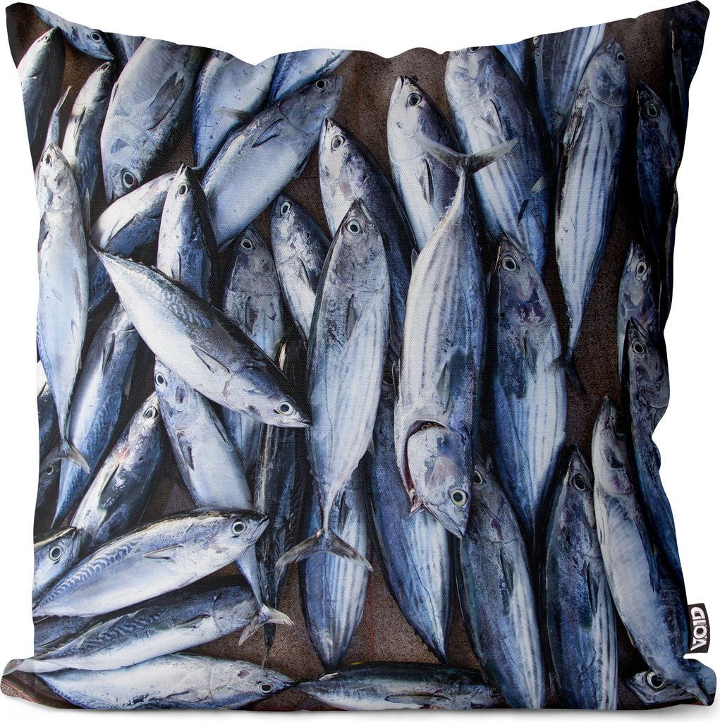 VOID Fisch Filet Markt Frisch Kissenbezug Kissenhülle sofa couch wohnzimmer dekoration wasserfest Outdoor Garten Kissen bezug deko