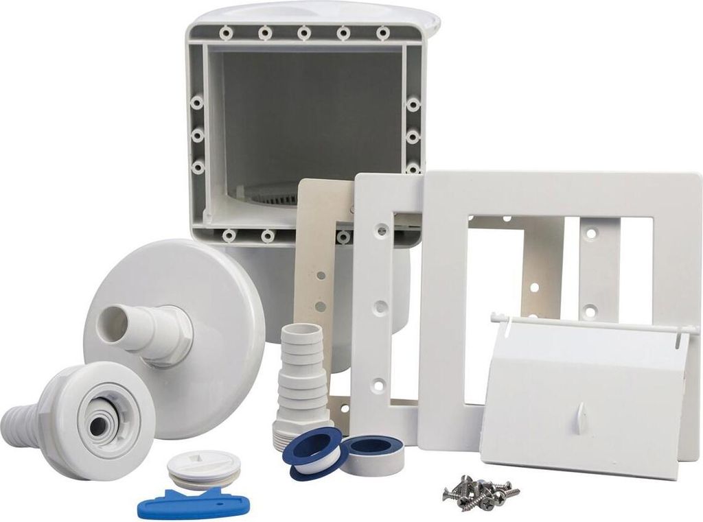 POWERHAUS24 Einbauskimmer Set mit Einströmdüse