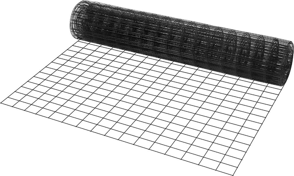 SucceBuy-Drahtgeflecht, 36" x 50' verzinkte Drahtgeflechtrolle, 16 Gauge-Hühnerdraht, vinylbeschichtetes Metallgeflecht für Hühnerstallbarrieren...