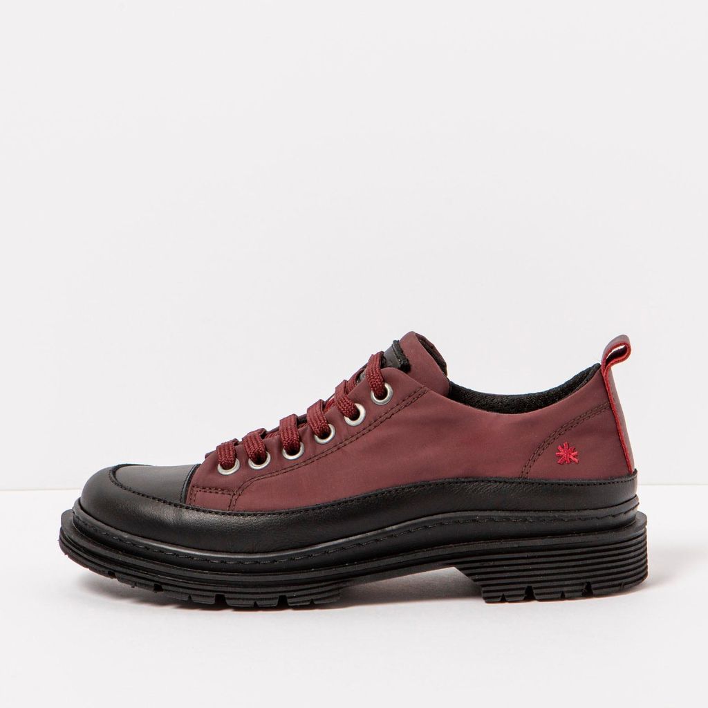 Art Schuhe Uni 1894 NYLON BURDEOS-BLACK/ BIRMINGHAM Farbe Rot