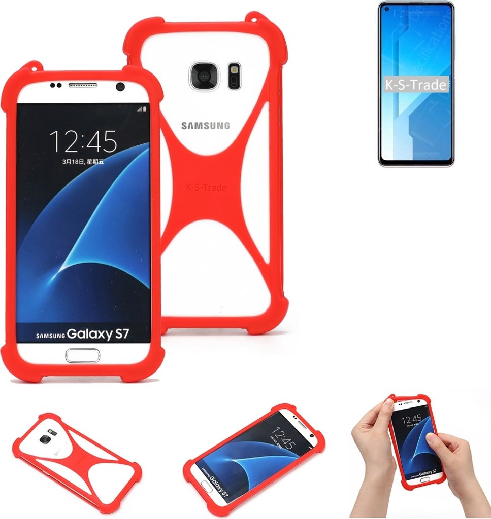 K-S-Trade Handy-Hülle kompatibel mit Huawei Honor Play 4 5G Schutz-Hülle Bumper Silikon Schutz Hülle Cover Case Silikoncase Silikonbumper TPU