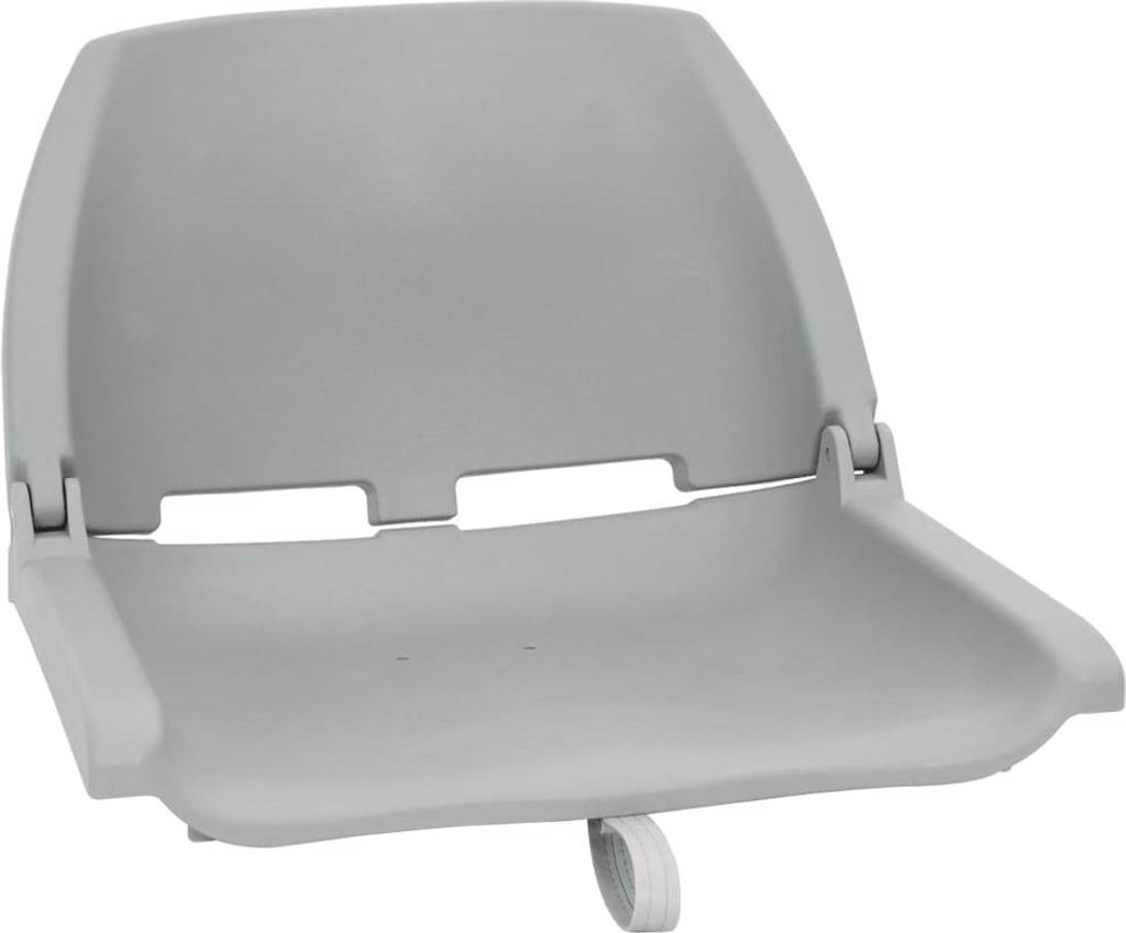 vidaXL 4-tlg. Bootssitz-Set Klappbar Grau