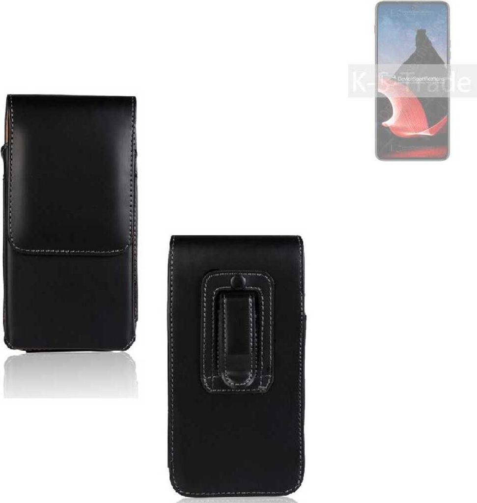 K-S-Trade Gürteltasche für Motorola ThinkPhone Schutz Hülle Handy Hülle mit Magnetverschluss Holster in schwarz