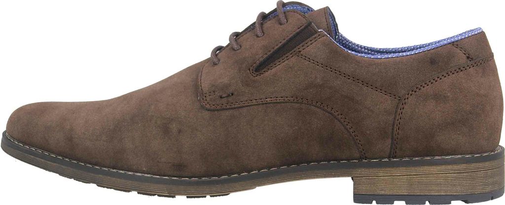 Mavins Halbschuhe in Übergrößen Braun 3HH0180302 3500 D.Brown PolyurethanNubuck große Herrenschuhe