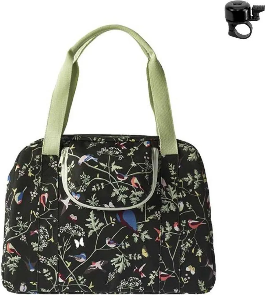 Sacoche Vélo anti-transpiration Dos 18L Bandoulière Noir + Sonnette
