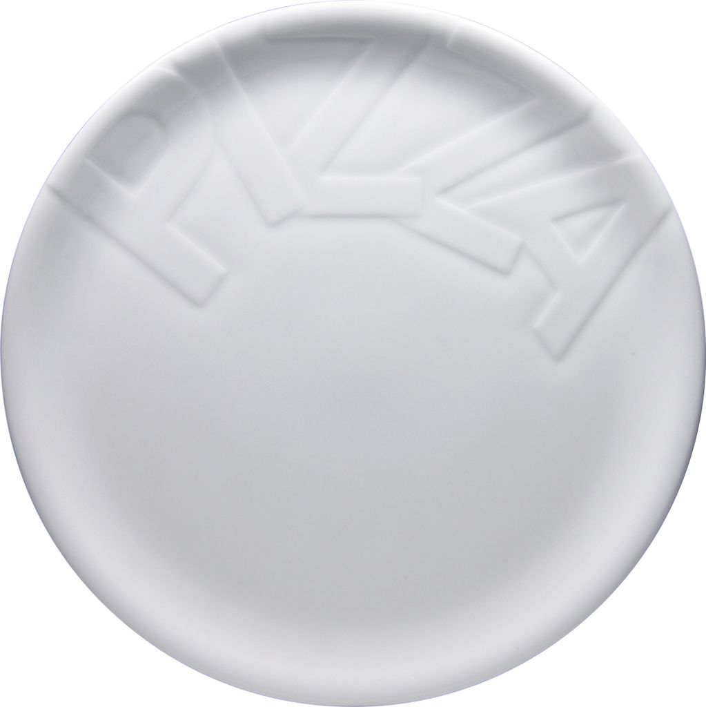 CreaTable, 16581, Gourmet Weiss, Pizzateller 4-tlg, Porzellan