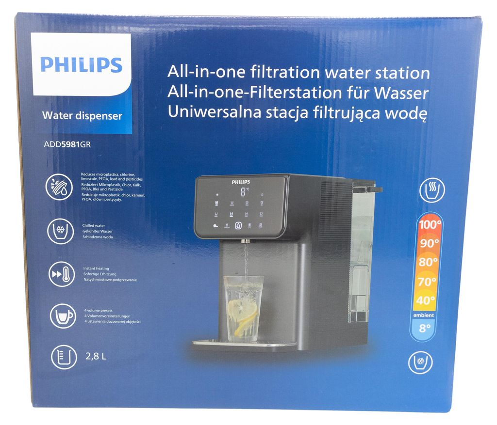 Philips ADD5981GR/10 All-in-one Wasserst Kalt- und Heißwasserspender