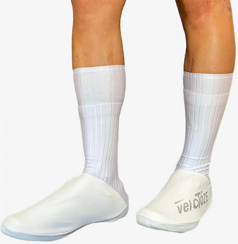 Couvre-chaussures de Contre-la-montre veloToze Aero TT Blanc L Performance