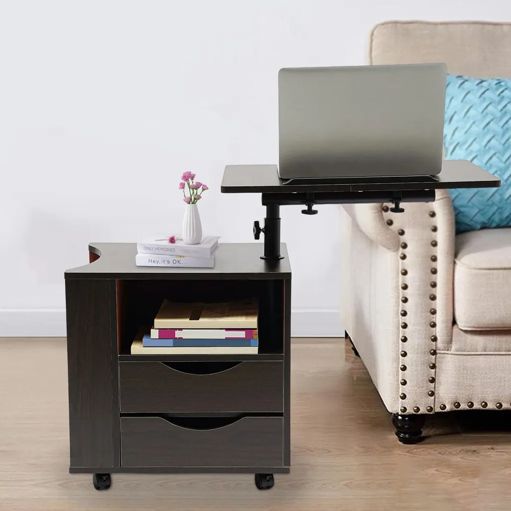Support ordinateur portable réglable pour lit et canapé design noir - 3