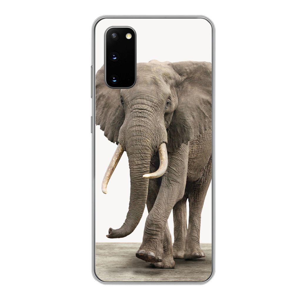 MuchoWow Handyhülle Schutzhülle Hülle für Samsung Galaxy S20 Elefant - Kinder - Tiere - Mädchen Silikon Softcase Handy Hülle - Bild