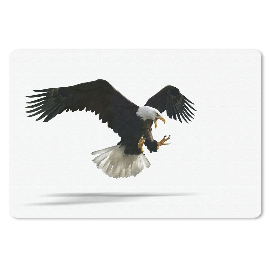 MuchoWow Mauspad Mousepad Adler - Vogel - Weiß 27x18 cm - Mousepads - Maus Mat - Pad - Mausunterlage - Büroartikel - Desk Matten