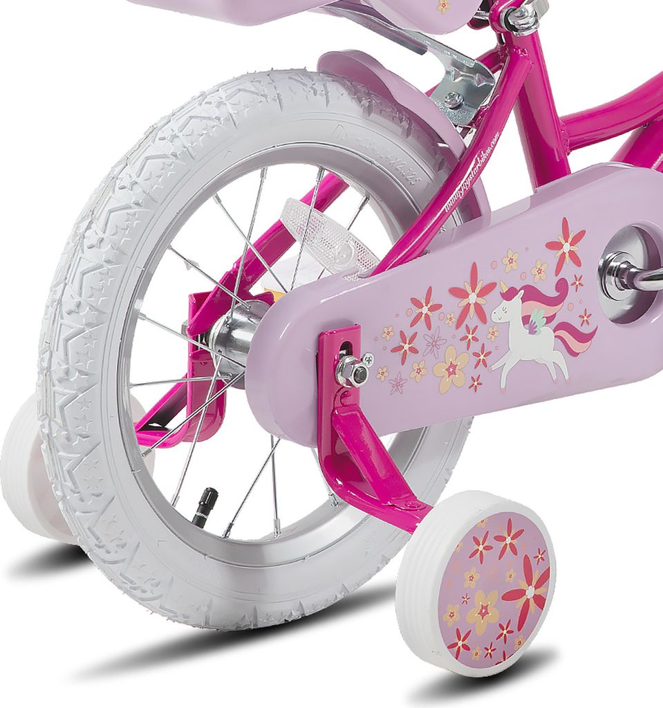 Motorrad Kinder Ab 3 Jahre 14 Zoll Kinderfahrrad Mit Stützrädern - Verstellbares Fahrrad Für Kinder 3-6 Jahre Laufrad 14 Zoll