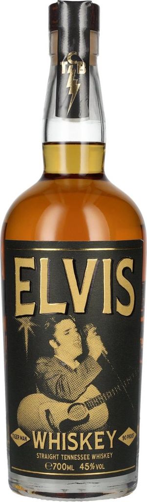 Elvis TIGER MAN Straight Tennessee Whiskey 45% Vol. 0,7l Image du produit 