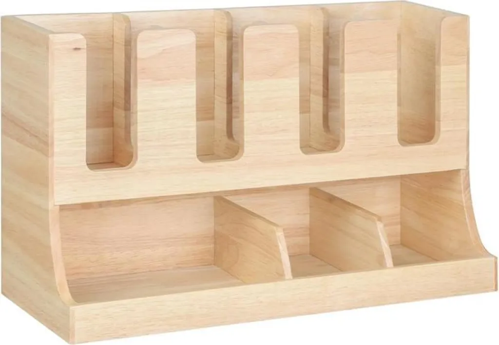 Stazione Condimenti Olympia Legno Naturale 450x120mm - Design Organico