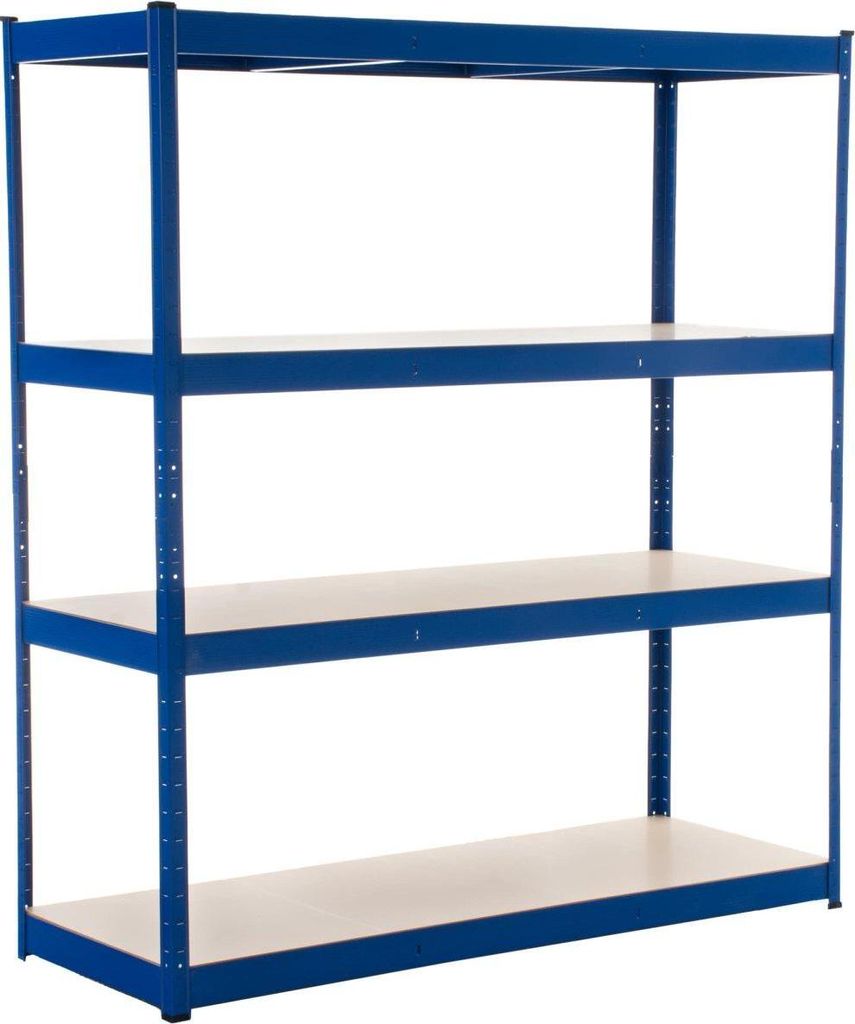 Metalllagersystem - Lagerregal - flexible Regalhöhe, Tragkraft 350 kg | Farbe: blau
