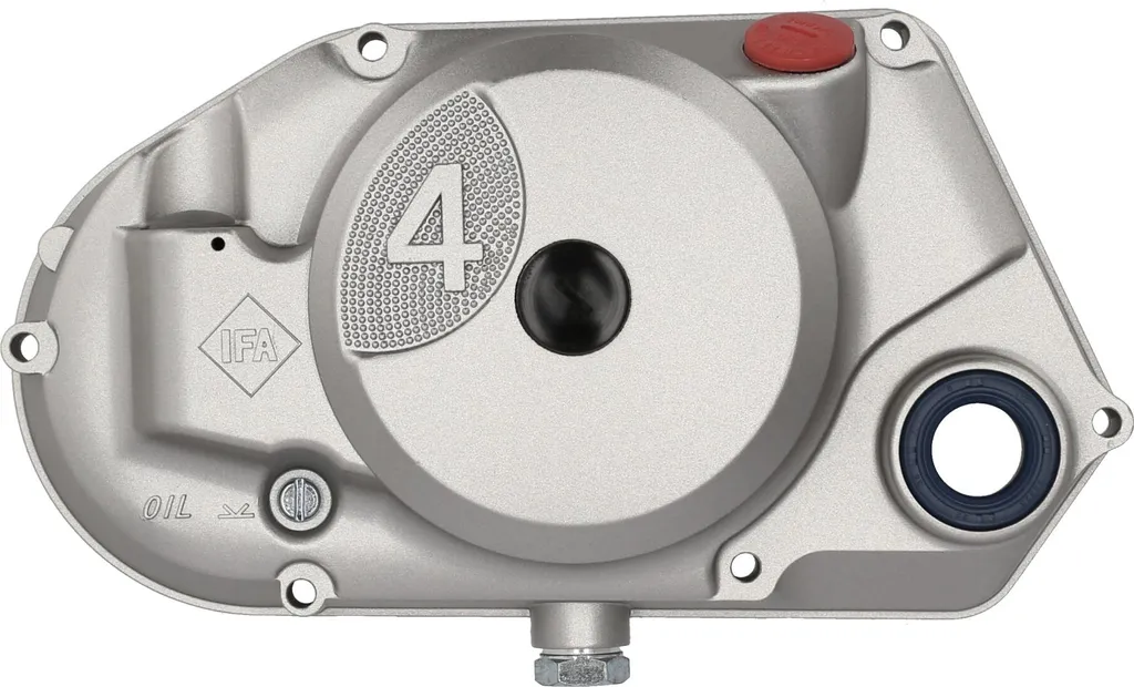 Set Couvercle d'Embrayage 4 avec DZM Argent Pré-monté pour Moto