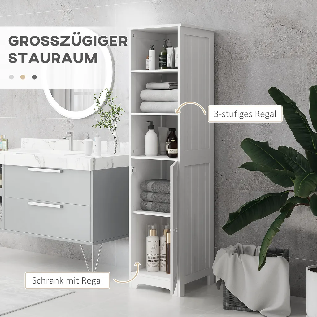 Armoire de rangement compacte avec 3 compartiments ouverts - 13